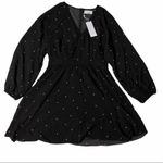 Sage NWT the Label Black Dress with White Stars Photo 3