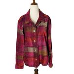 Christopher & Banks VINTAGE  Christmas Plaid Shirt Jacket Photo 1