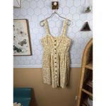 Maeve  by Anthropologie Neutral Motif Yellow Cafe Dress - Size - 10 Photo 2