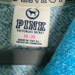 PINK - Victoria's Secret  Blue ZipUp Hoodie Jacket Love Pink Size Medium Photo 9