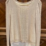Lucky Brand Layered Back Split Gold Sweater Photo 1