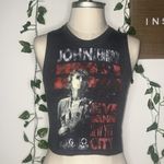 John Lennon Cropped Muscle Tank Band Tee Concert Photo 1