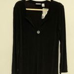 Chico's Black Knit Long Sleeve Cardigan Sweater Duster Womens XS Long Sleeve Photo 1