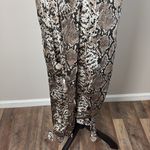 Lulus Jasper Beige Snake Print Surplice Jumpsuit Size M Brown Size M Photo 5