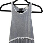 POL  Racerback Babydoll tank top grey and white size small Photo 3