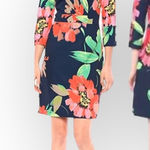 Trina Turk new ā Picturesque Bright Floral Print Sheath Mini Dress ā Navy ā 2 Photo 0