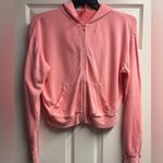 SKIMS Pink French Terry Zip-Up Hoodie Size Medium Photo 0