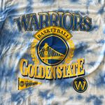 Nba Unisex Golden State Warriors Blue/White Tie Dye Short Sleeve Tshirt - L Photo 1