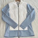 KJUS Women's Retention Golf Jacket Insulated Full Zip White Size 40 or Large Blue Photo 0