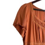 Baltic Born  Maxi Dress XL‎ Burnt Orange Flutter Sleeve Tiered Boho Chic Prairie Photo 10
