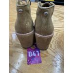 Coach New York Karson Wedge Boots Women's 6B Beige Suede Lace Up Ankle Booties Photo 6