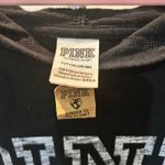 PINK - Victoria's Secret  Black Hoodie Long Sleeve Cropped Pullover‎ Small Photo 1