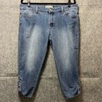 Baby Phat  Fashions Jeans Womens 15 Capris Cropped Rhinestones‎ 90s Y2K Vintage Photo 8