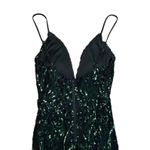 Windsor Viviana Formal Sequin Mermaid Dress black and green size small Photo 7