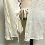 YITTY Ivory Pet Me Mini Soft Robe Duster Tie Waist Belt Long Sleeves XS NWT Photo 4