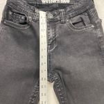 Western Blue Black Jeans Bootcut Rhinestone Embellished Denim Jeans Sz 26 Photo 3