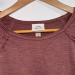 Knox Rose  blouse lace shoulder detail hi low long sleeve raw hem detail small Photo 1