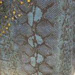 🐍🐍🐍BOGOHO🐍🐍🐍Elegant Blue and Gold Women's Top Photo 3