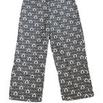 Worthington  Black White Abstract Geometric Print Wide Leg Cropped Pants 8 Preppy Photo 0