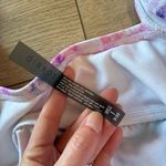 Torrid NWT  Underwire Tie Front Peplum Midkini Top Pink Tie Dye Size 1-D/DD Photo 3