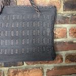 Brown Crochet Woven Braided Knit Hand Bag Women's Tote Purse Handbag 60s 1960s Photo 1