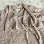 Motherhood Maternity Open Front Cardigan Sweater Large Beige Pockets Photo 5