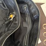 Gucci Authentic  Black Large Leather Bamboo Bar Tote/Shoulder Bag Photo 14