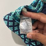 Lands' End Women's Bikini High Waist Blue Floral Print beach Vacation Travel Size 10 Photo 4