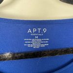 Apt. 9  Women’s Medium Royal Blue 3/4 Sleeve Top Blouse Photo 1
