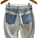 PacSun Eco Hopper Patch Mom Jean Two Tone Blue Wash Photo 8