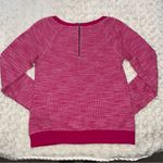 Mossimo Hot Pink Long Sleeve Pullover Top Medium M Photo 1