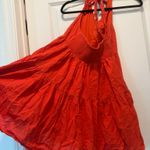 American Eagle  Orange Halter Dress Photo 1