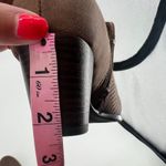 Baretraps Ridgely Block Heel Bootie brown faux leather side zip comfort size 8.5 Photo 8