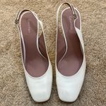 Calvin Klein  Reeda White Patent Slingback heels Photo 1