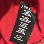 J Brand Velvet Daisy Blouse Top Silk Blend Oversized Fit Red XS Short Sleeve Photo 3