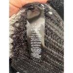 Topshop Black White Striped Crew Neck Fuzzy Chunky Knit Sweater Sz S Oversized Photo 6