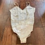 Calvin Klein  sleepwear écru lace bodysuit, size L, NWOT Photo 5