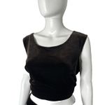 R & M Richards by Karen Wong 2 Piece Set Top & Pants Women's 12 Brown Loungewear Photo 3