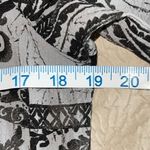 Habitat  Clothes To Live In Asymmetrical Blouse Paisley Print‎ Size XS Gray Black Photo 9