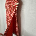 Vtg 60s Mod Go Go Shift Dress Orange Psychedelic Side Slit Gale Mitchell READ SZ Size XS Photo 1