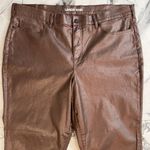 Lands’ End Rose Gold Metallic Ankle Jeans NEW Size 22W Pink Photo 1