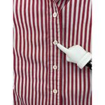 Façonnable Faconnable Women's Button Down Shirt Striped Long Sleeve Size Small Cotton Photo 2