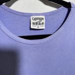 American Vintage VTG Cotton Purple Maxi Dress Floral 90s Mom Teacher Fairy Grunge‎ USA Cottage M Photo 2