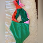 Beach Riot  Jessica One Piece Coral Beach Colorblock Photo 5