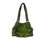 Tignanello Vintage Green Leather Women's HandBag Photo 9