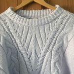 A New Day  Size Medium Women's Teen Girl Cozy Lavender Cable Knit Sweater Photo 1