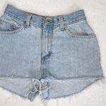 Faded Glory Light Wash High Waisted Denim Cut Off Shorts Photo 5