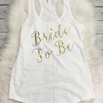 Bride to Be White Wedding Tank Top Photo 0