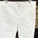Nine West  White Denim Jeans Chrystie Capri Womens 14 Photo 1
