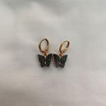 Handmade Black Butterfly Earrings Photo 0